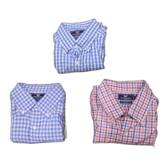 Vineyard Vines Men's Slim Fit Button Down Long Sleeve Shirts Size XL Lot  of 3 - Picture 1 of 7